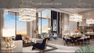 Living Room in 4 BHK Apartment at Smart World The Edition, Sector 66 – for Sale