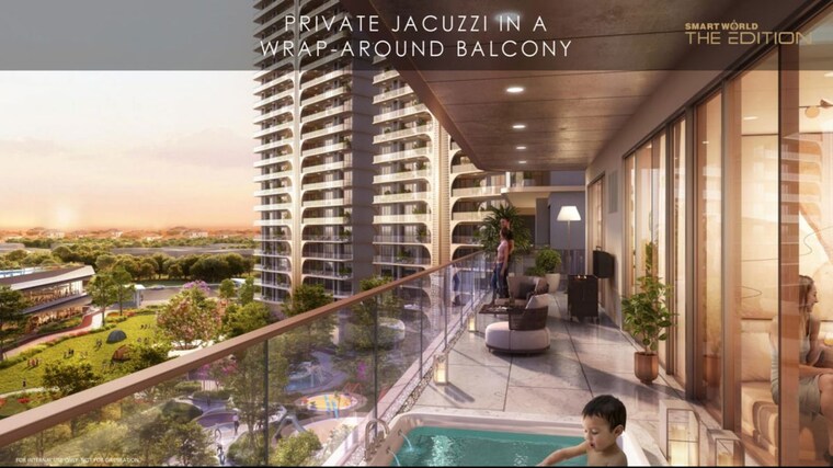 Balcony, smart-world-the-edition 4 Bedroom 3505 Sq.Ft. Apartment In Sector 66 Gurgaon 10116538