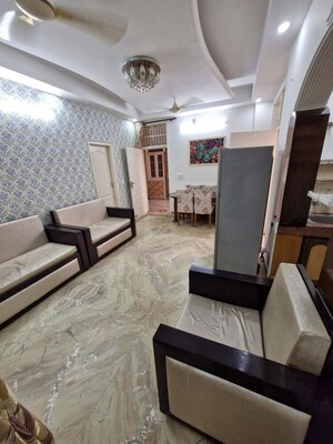 Living Room in 3 BHK Builder Floor at Divya Angels, Indrapuram – for Rent