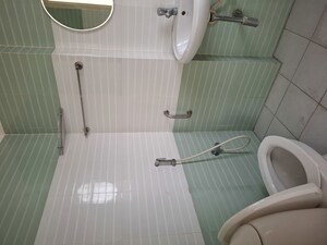 Bathroom in 3 BHK Apartment at Banjara Hills – for Rent