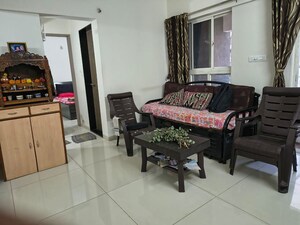Living Room in 1 BHK Apartment at Paranjape Trident Towers, Wakad – for Rent