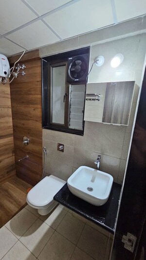 Bathroom in 1 BHK Apartment at Paranjape Blue Ridge, Hinjewadi – for Rent