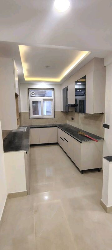 Kitchen in 3 BHK Builder Floor at Palm Residency Chhatarpur, Chattarpur – for Rent