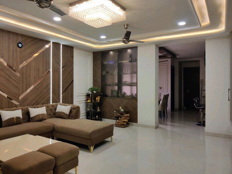 Living Room, aba-ivy-county 4 Bedroom 2511 Sq.Ft. Apartment In Sector 75 Noida 10117707