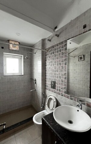 Bathroom in 3 BHK Builder Floor at DLF City Phase IV, Dlf Phase iv – for Rent