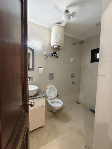 Bathroom in 3.5 BHK Apartment at Vasant Kunj – for Rent