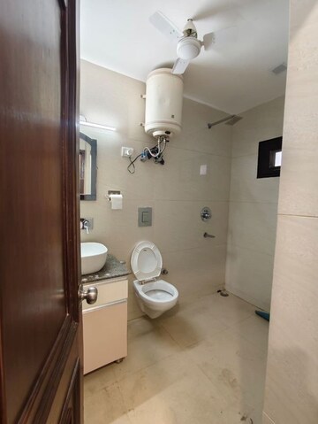 Bathroom in 3.5 BHK Apartment at Vasant Kunj – for Rent