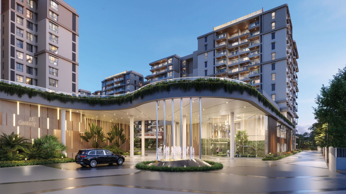 3 BHK + Study Room 1665 Sq.Ft. Apartment in Century Mirai