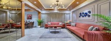 Living Room in 3 BHK Apartment at DNB Jumeirah Towers, Mokila – for Sale