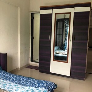 Bedroom in 3 BHK Apartment at Vastushodh Cavansite, Warje – for Rent