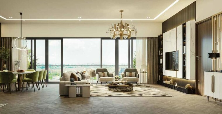 Living Room, k-raheja-amaltis 3 Bedroom 1310 Sq.Ft. Apartment In Sion Mumbai 10119498
