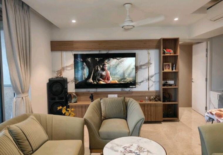 Living Room, thane west 3 Bedroom 1350 Sq.Ft. Apartment In Thane West Thane 10119982