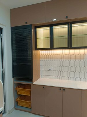 Kitchen in 3 BHK Apartment at Aparna Luxor Park, Kondapur – for Rent