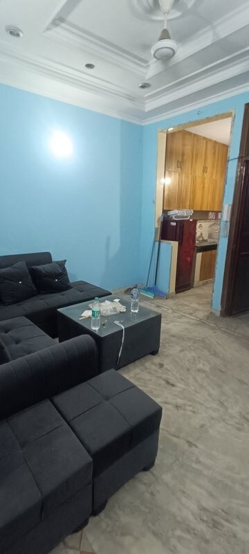 Living Room in 1 BHK Builder Floor at Rohini Sector 8 – for Sale
