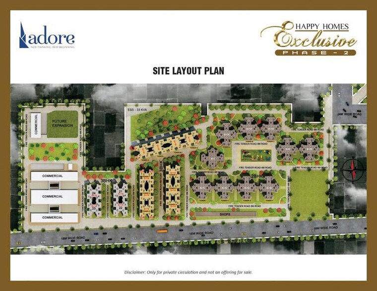 Master Plan, adore-happy-homes-exclusive 3 Bedroom 647 Sq.Ft. Apartment In Sector 86 Faridabad 9656107