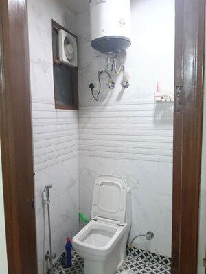 Bathroom in 1 BHK Builder Floor at Panchsheel Vihar – for Rent