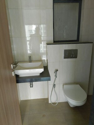 Bathroom in 1 BHK Apartment at Godrej Golf Meadows, Poyanje – for Rent