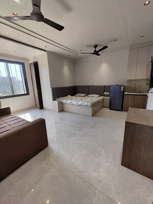 Living Room in Studio Builder Floor at Sector 52 – for Rent