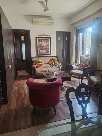 Living Room in 3 BHK Builder Floor at Panchsheel Enclave – for Rent