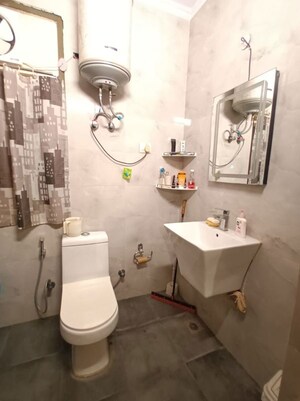 Bathroom in 3 BHK Builder Floor at Chittaranjan Park – for Rent
