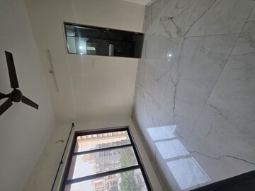 Bathroom in 2 BHK Apartment at H Square AN Heights, Malad West – for Rent