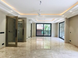 Living Room in 4 BHK Builder Floor at Panchsheel Park – for Sale