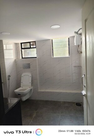 Bathroom in 1.5 BHK Apartment at Chandak 34 Park Estate, Goregaon West – for Rent