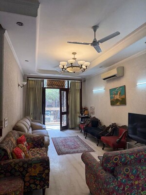 Living Room in 3 BHK Builder Floor at Greater Kailash ii – for Sale