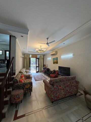 Living Room in 3 BHK Builder Floor at Greater Kailash ii – for Sale