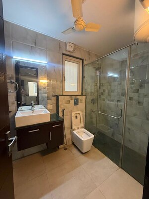 Bathroom in 4 BHK Builder Floor at New Friends Colony – for Rent