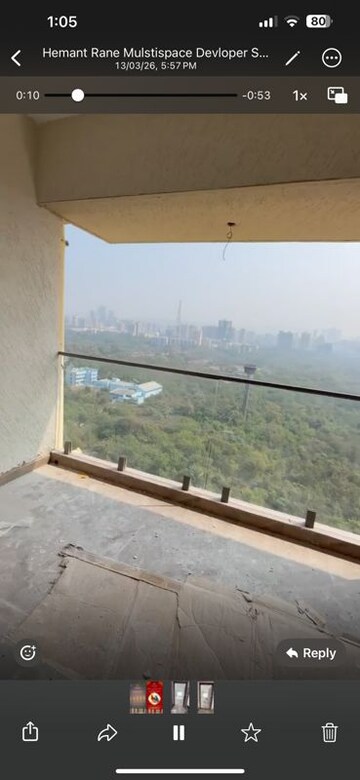 Balcony in 1 BHK Apartment at Gorai 2 – for Sale