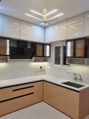 Kitchen in 3 BHK Apartment at Rajapushpa Provincia, Narsingi – for Rent