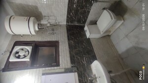 Bathroom in 2 BHK Builder Floor at Mehrauli – for Rent