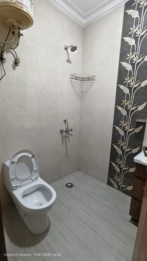 Bathroom in 2 BHK Builder Floor at Chattarpur – for Rent