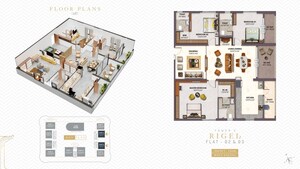 Floor Plan in 5 BHK Apartment at The Trilight, Kokapet – for Sale