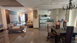 Living Room in 4 BHK Apartment at Banjara Hills – for Rent