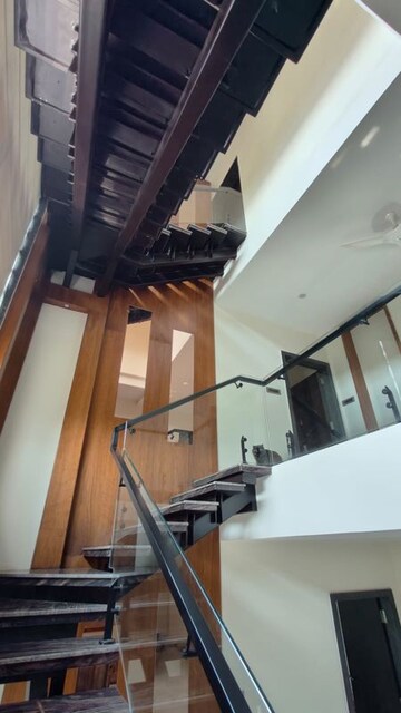 Staircase in 4 BHK Apartment at Banjara Hills – for Rent