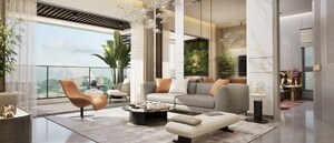 Living Room in 4 BHK Apartment at Chandivali – for Sale