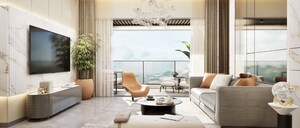 Living Room in 4 BHK Apartment at Chandivali – for Sale