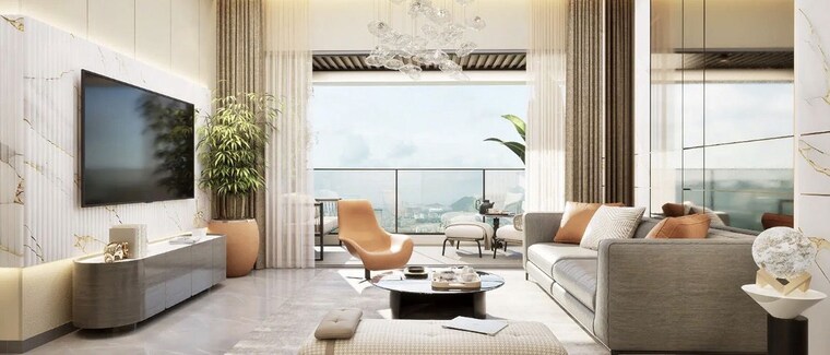 Living Room, chandivali 4 Bedroom 2487 Sq.Ft. Apartment In Chandivali Mumbai 10122808