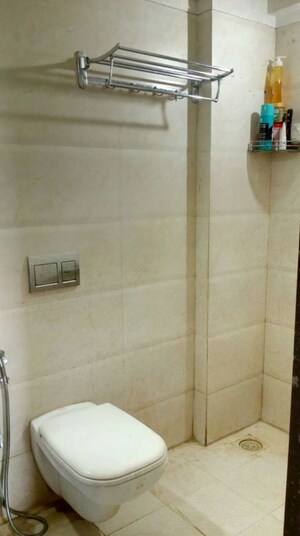 Bathroom in 2.5 BHK Apartment at Madhav Palacia, Ghodbunder Road – for Rent