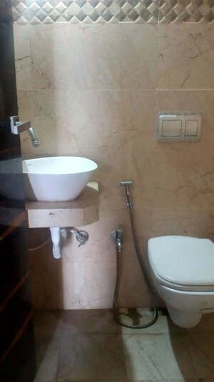 Bathroom in 2.5 BHK Apartment at Madhav Palacia, Ghodbunder Road – for Rent