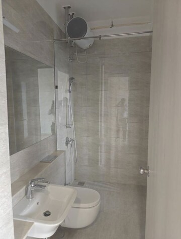 Bathroom in 3 BHK Apartment at Adani Ten BKC, Bandra East – for Rent