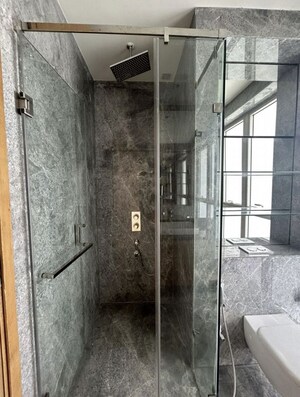 Bathroom in 3 BHK Apartment at Adani Ten BKC, Bandra East – for Rent