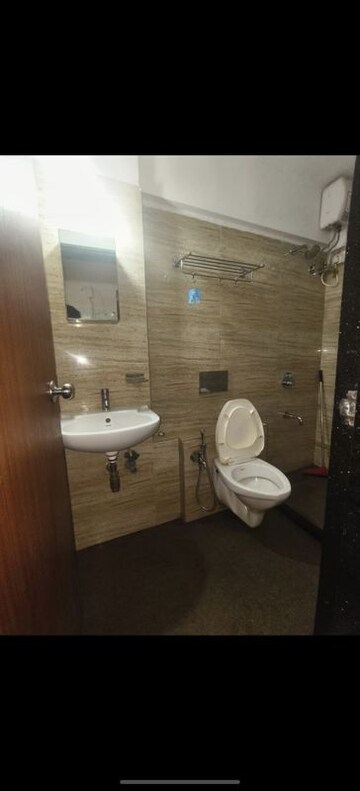 Bathroom in 1 BHK Apartment at Royal Oasis, Malad West – for Rent