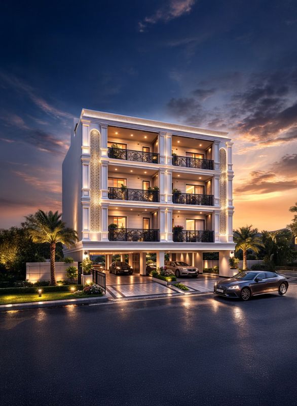 3 BHK + Servant Room 1503 Sq.Ft. Builder Floor in Pyramid Spring Valley