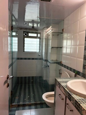 Bathroom in 1 BHK Apartment at Juhu – for Rent