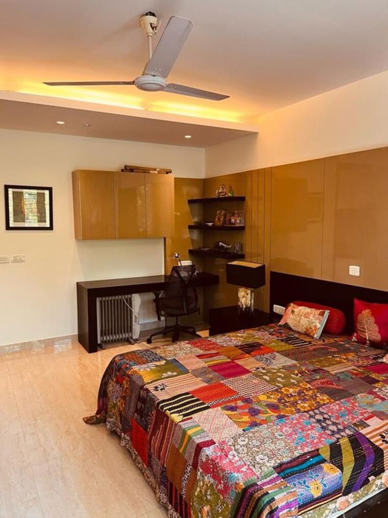 Bedroom, panchsheel park 4 Bedroom 4500 Sq.Ft. Apartment In Panchsheel Park Delhi 10123568