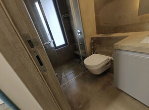 Bathroom in 3 BHK Apartment at Rustomjee Seasons, Bandra East – for Rent