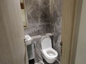 Bathroom in 3 BHK Apartment at Rustomjee Seasons, Bandra East – for Rent